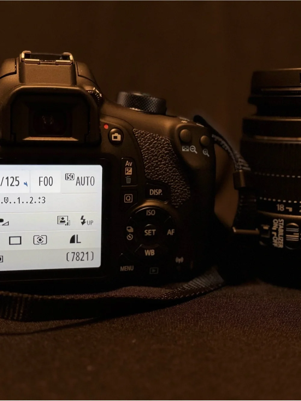 Canon DSLR Camera in Black with EF-S 18-55mm Lens